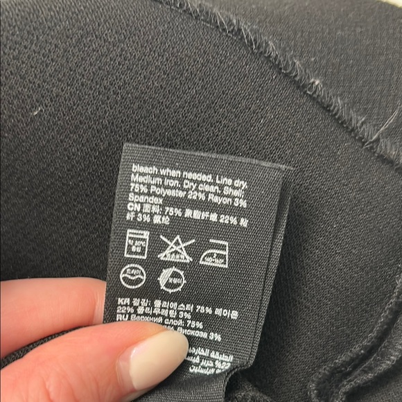 & Other Stories Black A-Line Skirt - Picture 6 of 6